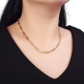 Paper Clip Chain Necklace